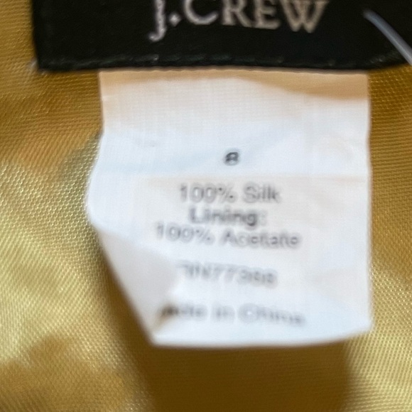 J. Crew NWT Mustard Polka Dot Midi Dress - Picture 8 of 11